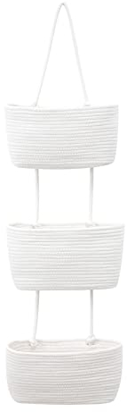 kyaoayo Tür Wand Organizer, Hängeorganizer Tür Wand Organizer mit Taschen,Kreativ Aufbewahrungstasche Mehrere Fächer, für Kinderzimmer,Badezimmer,Schlafzimmer (Weiß)