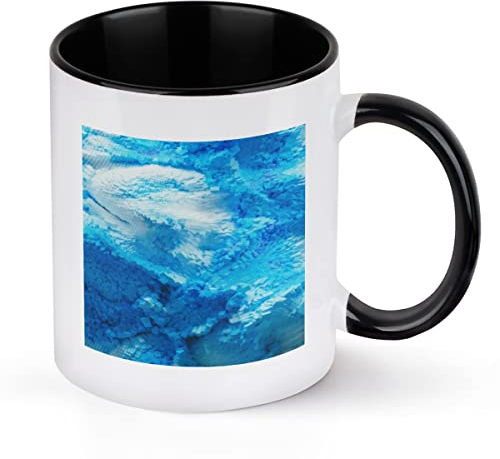 Icefield - Tazza quadrata da 425 ml, divertente tazza da caffè, può essere utilizzata come regalo per ogni occasione, immagine stampata su entrambi i lati, lavabile in lavastoviglie e adatta al
