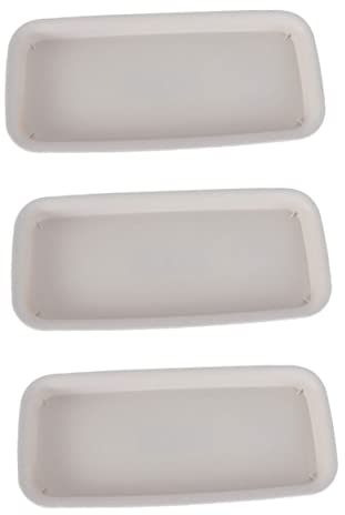 Yardwe 3 Pièces Plateau de Pot de Fleur bac Jardinage barquette Plastique bacs à Eau de Jardinage jardinière de fenêtre Pots de Fleurs jardinières succulentes Rectangle Base
