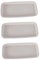 Yardwe 3 Pièces Plateau de Pot de Fleur bac Jardinage barquette Plastique bacs à Eau de Jardinage jardinière de fenêtre Pots de Fleurs jardinières succulentes Rectangle Base