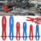 Aoreun 6 Pièces Pince Durite Carburant, Pinces pour Tuyaux Flexibles Pince à Collier de Serrage Pinces Tuyaux Outil de Serrage pour Tuyaux Flexibles pour Tuyaux de Frein Tuyaux Carburant(Bleu+Rouge)