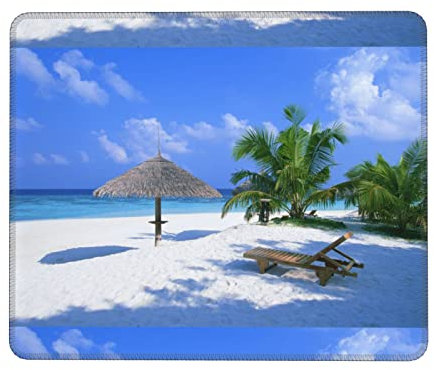 KOOLR Mauspad mit Palmstuhl-Druck, rutschfest, Gaming-Computer-Mauspad, 25,4 x 30,5 cm, für Büro, Gaming, Arbeit, Computer, Laptop, Maus