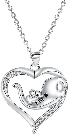 Arrebol Kette Damen Sterling Silber 925 Halskette Tierschützer | Verstellbar Ketten |45cm+5| Für Frauen Schmuck Geschenk