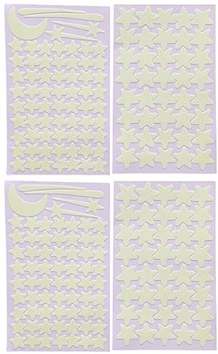 Toyvian 2sets Stern Aufkleber Kunst Hängen Aufkleber Kinder Bett 103 Stücke * 2