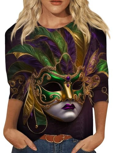 Karneval Shirt Clown Mardi Gras Outfit Karneval Shirt Damen Rot Weiss Karneval Shirt Damen Köln Karneval Shirt Damen Langarm Faschingskostüme Damen Polizei Karneval Shirt Damen Langarm
