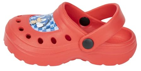 CERDÁ LIFE'S LITTLE MOMENTS Kinder-Clogs von Sonic, Blau, Clog für Kinder, rot, 32/33 EU