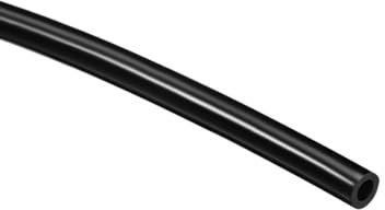 TOP-VIGOR Silikonschlauch, 3 mm Innendurchmesser x 5 mm Außendurchmesser, 2 m Länge, flexibler Silikon-Gummischlauch, Wasser-Luftschlauch für Pumpenübertragung, Schwarz