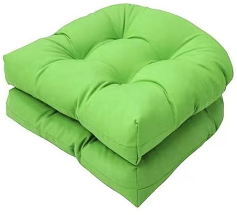 AZVFLY Stuhlkissen 2er Set, Sessel Kissen Zurück Sitzkissen Pad 48x48 cm, Sitzpolster für Outdoor Geeignet, Bequemes Sitzpolster für Gartenmöbel Oder Stuhl