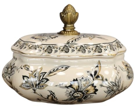 ZoRHac Sugar Bowl Container Sugar Bowl with Lid Retro Coffee Sugar Bowl Home Dining Seasoning Pot Creative Ceramic Sugar Bowl Pink Gold-Plated Storage Jar Sugar Storage Bowls