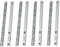 MOCNT 4 Paar (8 Stück) 310mm Schubladenführungen 17mm Nut Schubladenschienen Vollauszug Schubladenauszug Kugellager Stahl Schienen Schubladen Auszugsschienen Kabinett