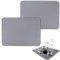 2 Piezas Alfombrilla Escurreplatos de Silicona, 40 x 30 cm Alfombrilla para secar Platos, Alfombrillas de Drenaje de Silicona, Alfombrilla Secado de Platos para Fregadero Tapete de Mesa (Gris)