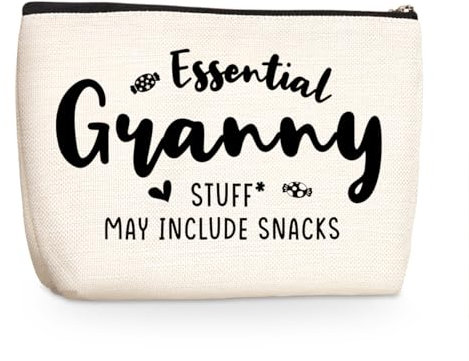 Wenboco Lustige Make-up-Tasche mit Aufschrift Nana Mom Grandma Mimi Gigi Granny Mum Oma Yaya Mamaw Abuela Grammy Nanny Geschenke, Mehrfarbig 1051, 9.7 x 7.1 inches