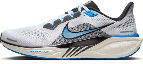 NIKE Herren AIR Zoom Pegasus 41 Sneaker, White/Photo Blue-Black-Sail, 43 EU