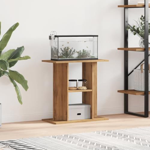 LAPOOH Aquariumständer Artisan-Eiche 60x30x60 cm Holzwerkstoff, Aquarium Unterschrank, Aquarium Schrank, Aquariumschrank, Aquarium Tisch, Aquarium Stands - 857271