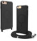 CUZZCASE Silikon Schutzhülle kompatibel mit iPhone 6 Plus/iPhone 7 Plus/iPhone 8 Plus(5.5),Kabellosem Laden,Silikon Stylische Verstellbarer Halskette Handyhülle-Schwarz