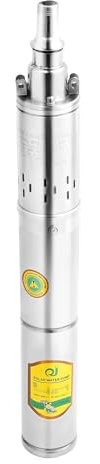 24V 370W DC Tiefbrunnenpumpe,Edelstahl-Tauchtiefbrunnenpumpe mit 3m Verbindungskabel,2m³/H Max. Förderhöhe 65m,Tiefbrunnen-Wasserpumpe Wird in Der Bewässerung,im Landschaftsbau,in Der Reinigung
