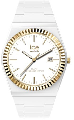 ICE-WATCH - Ice Power PW1 White Gold - Montre Blanche pour Femme avec Bracelet en Silicone - 024764 (Small)