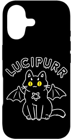 Hülle für iPhone 17 Lucipurr Cute Vampire Goth Cat with Pentagram and Bat Wings