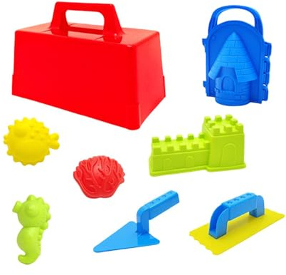 Perfeclan 8-teiliges Schneespielzeug-Set, Strandspielzeug-Set für Jungen, Spielset, lustige Iglu- aus Bausteinen, Geburtstagsgeschenk, Schneeballmaschine