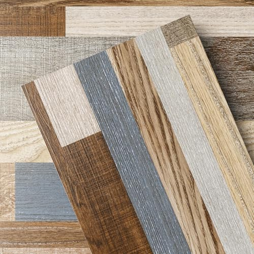 GreenFullHouse Peel and Stick Flooring Plank, 37-Pack Vinyl Floor Tiles