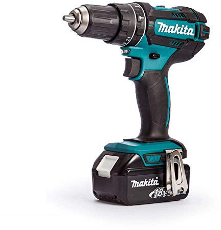 Makita DHP482Z LXT 18V Combi Drill Body with 1 x 5.0Ah Battery
