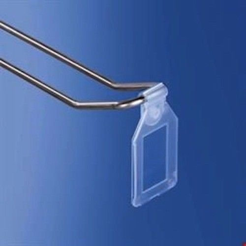 Displayshop 50 Porta-Prezzo Richiudibile per Ganci Doppi