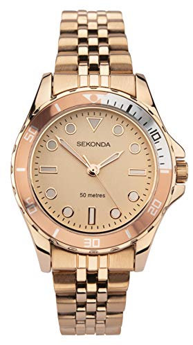 SEKONDA Women's Analogue Analog Quartz Watch with Alloy Strap 2997