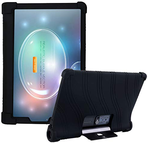 HminSen Case for Lenovo Yoga Tab5 YT-X705F 2019 Smart Tablet Cover for Lenovo Yoga Tab 5 Kid Friendly Silicone Cases (Black)