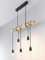 Casa Nova Pendelleuchte NATURE BH 80x100 cm braun Pendelleuchte Pendellampe Zugpendelleuchte Balkenlampe