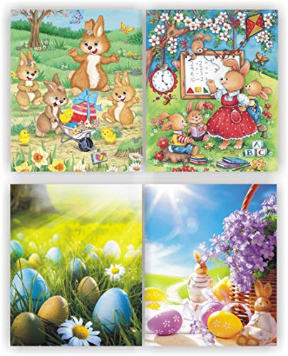 Iloda® 12 große Ostergeschenktüten 17276, Geschenktüte Ostern, Geschenktasche, Geschenkbeutel