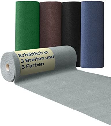 Primaflor Moquette Exterieur - COMFORT, Gris Clair, 1,33m x 4,00m, Différentes Tailles, Tapis Type Gazon Artificiel Perméable à l'eau, Idéal pour Balcon ou Terasse