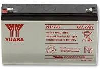 Yuasa 6V 7Ah Sealed Lead Acid Battery - NP7-6