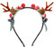 Weihnachten Geweih Haarreifen Rentier Haarband Cosplay Haarschmuck Rentiergeweih Kopfschmuck Elchgeweih Deko für Erwachsene Kinder Foto Requisiten Reh Kostüm Zubeh?r 16. 8X3CM