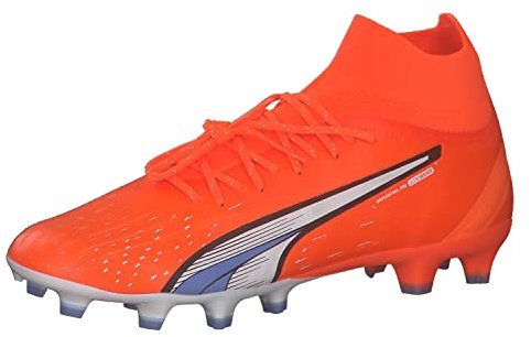 PUMA Ultra Pro Fg/Ag Fussballschuh, Ultraorange Weiß Blau Glimmer, 40 EU