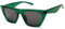 SOJOS Sonnenbrille Damen Polarisiert Vintage, Sonnenbrille Herren Retro Groß Cateye Verspiegelt Eckig Coole Frauen 90er Jahre Rechteckige Mode Unisex UV400 Schutz Brille SJ2115, Grün/Grau