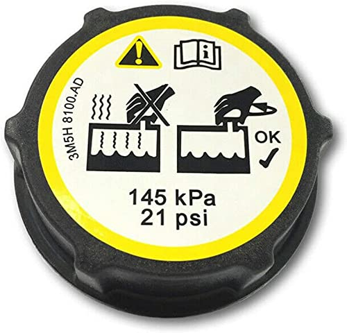 Tappo del radiatore, coperchio del serbatoio del refrigerante, coperchio del serbatoio del liquido refrigerante compatibile con Ford B MAX, C MAX, FIESTA, FOCUS, TRANSIT, CONNECT, COURIER, CUSTOM,