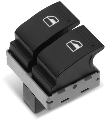 Frankberg Interruptor de la ventanilla delantera izquierda 7E0959855A | Compatible con: T.r.a.n.s.p.o.r.t.e.r V plataforma/chasis 7JD 7JE 7JL 7JY 7JZ