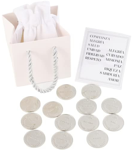 Uonel INDUSTRY Arras de Boda Originales - Dedicatoria Especial Arras de Matrimonio Doradas para Regalo