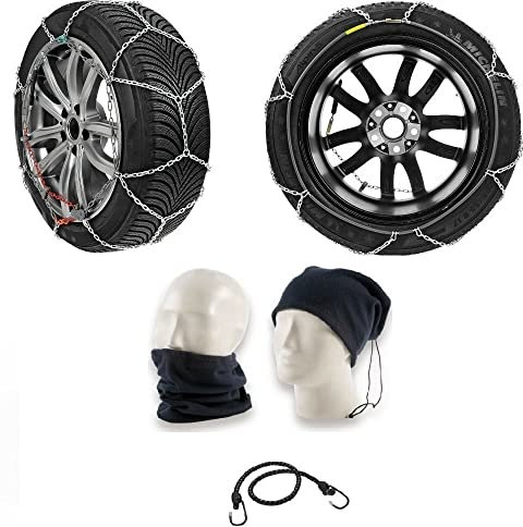 Auto SCHNEEKETTEN FÜR Reifen RADKETTE FÜR Reifen 215/65R17 Kreis 17 (18833N) 9-MM-Rhombus-KOMPAKT-Abschnitt D-MESH. ZUGELASSEN NACH Uni 11313: 2010 UND ONORM EISSICHER