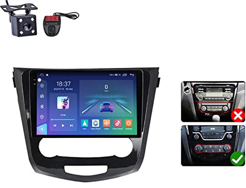 ZhiQin Android 12 Double Din in-Dash Car Stereo for Nissan X-Trail T32 Qashqai 2 J11 2013-2017 10/10.36 Inch Screen Multimedia Receiver with Carplay Android Auto BT 5.1 FM Radio,B,M6Pro 8+256 GB