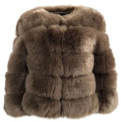 ZhuiKun Women's Faux Fur Coat Short Artificial Fur Overcoat Solid Thick Outerwear Shaggy Parka Cardigan Jacket - Style 9, L
