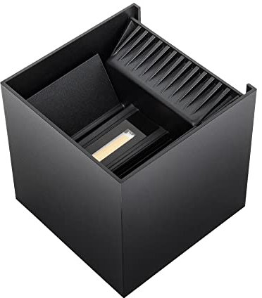 Premium X Wandleuchte LWS20B LED Schwarz 20W 1420 LM Wandlampe Leuchte Lampe Innen Außen IP65