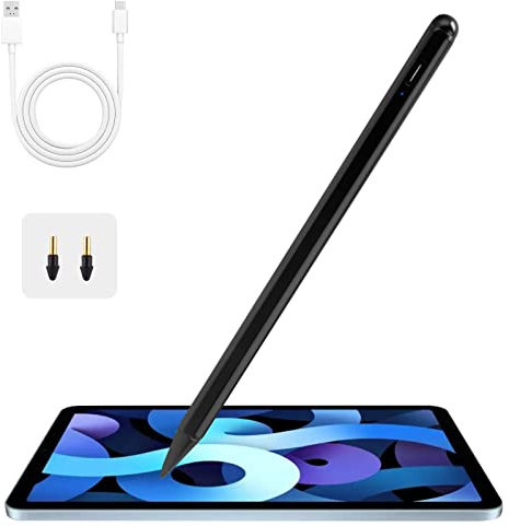 2024 iPad Pen,EDIVIA for Apple iPad Pencil with Quick Charge and Palm Rejection Stylus for iPad Pro M4, iPad Air M2,iPad 10th 9th 8th Generation,iPad Mini 6th Generation,iPad Pro 11/12.9 Inch,Black