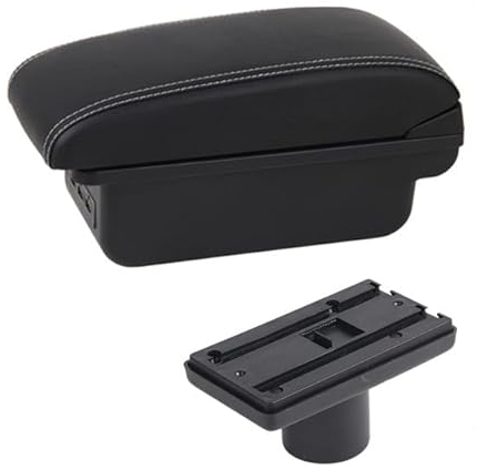 OQHAIR accoudoir central Boîte d'accoudoir de voiture Contenu du magasin central Décoration de style avec porte-gobelet Accessoires USB Pour Seat Ibiza 6j Ibiza 6L