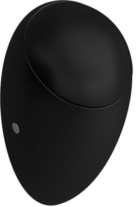 LAUFEN Alessi one Absauge-Urinal, 1 Ltr., mit Löcher für Deckelmontage, ohne Fliege, 325x290mm, H8409717160001, Farbe: Schwarz Matt