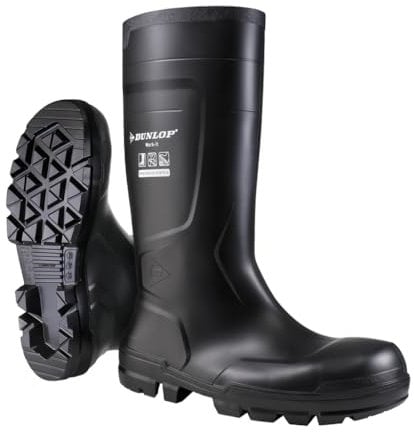 DUNLOP Work-It S5, Construction Boot Unisex-Adulto, Black, 45 EU