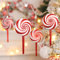 Herzwild 8pcs Weihnachtsbaumschmuck Zuckerstangen Lutscher rot Weihnachtsbaum Anhänger Weihnachtsdeko Anhänger (red-D)