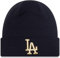 New Era Metallic Beanie Losdod Blkxgd Los Angeles Dodgers