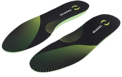 Enertor Ultimate Running Insoles with PX1 Shock-Absorbing Technology for Plantar Fasciitis, Shin Splints, Runners Knee Relief