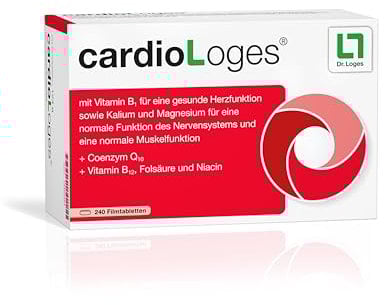cardioLoges® - 240 Tabletten - Nahrungsergänzungsmittel mit Vitamin B1 für eine gesunde Herzfunktion - 2 Monatspackung